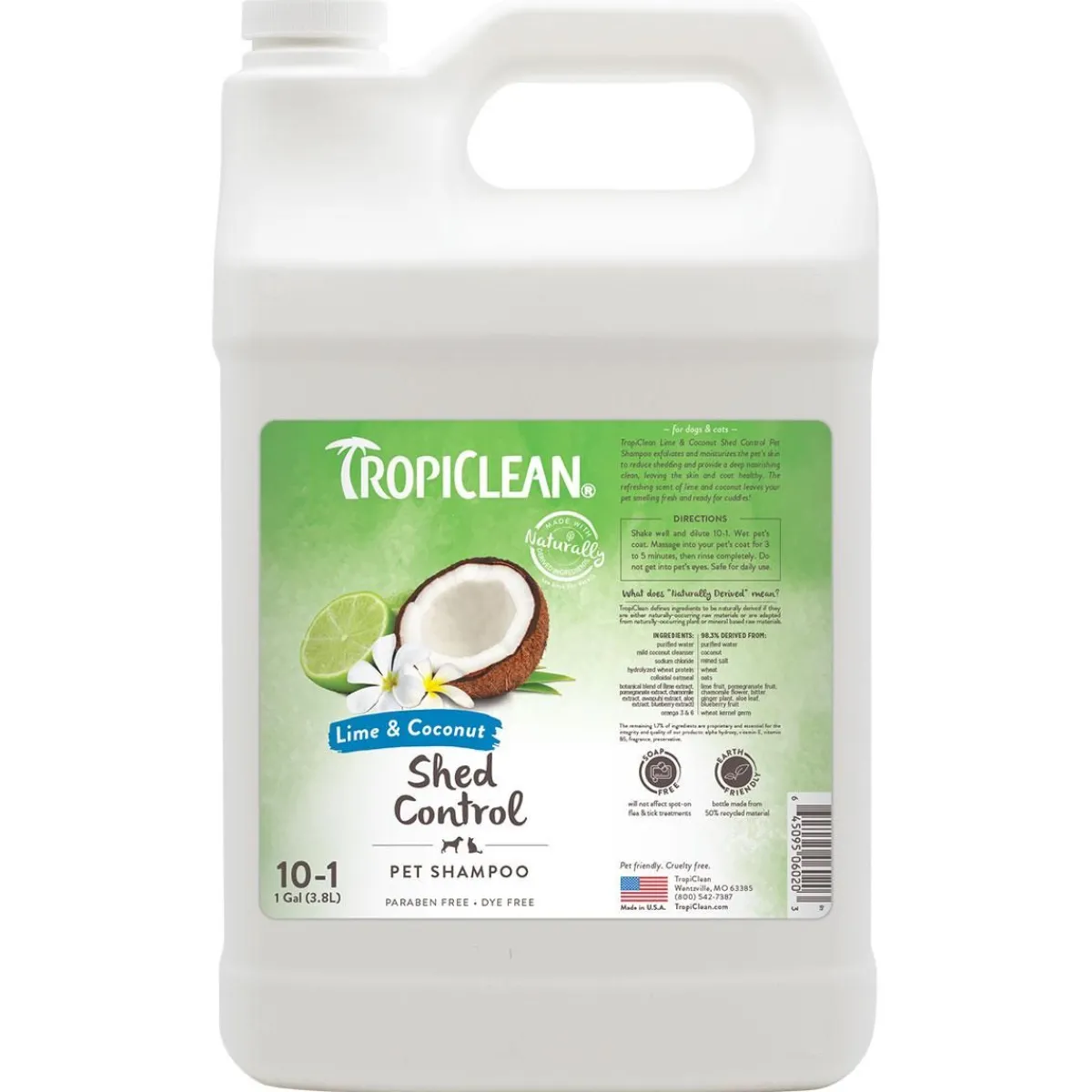 Ryan's Pet Supplies Tropiclean Deshedding Lime & Coconut Shampoo