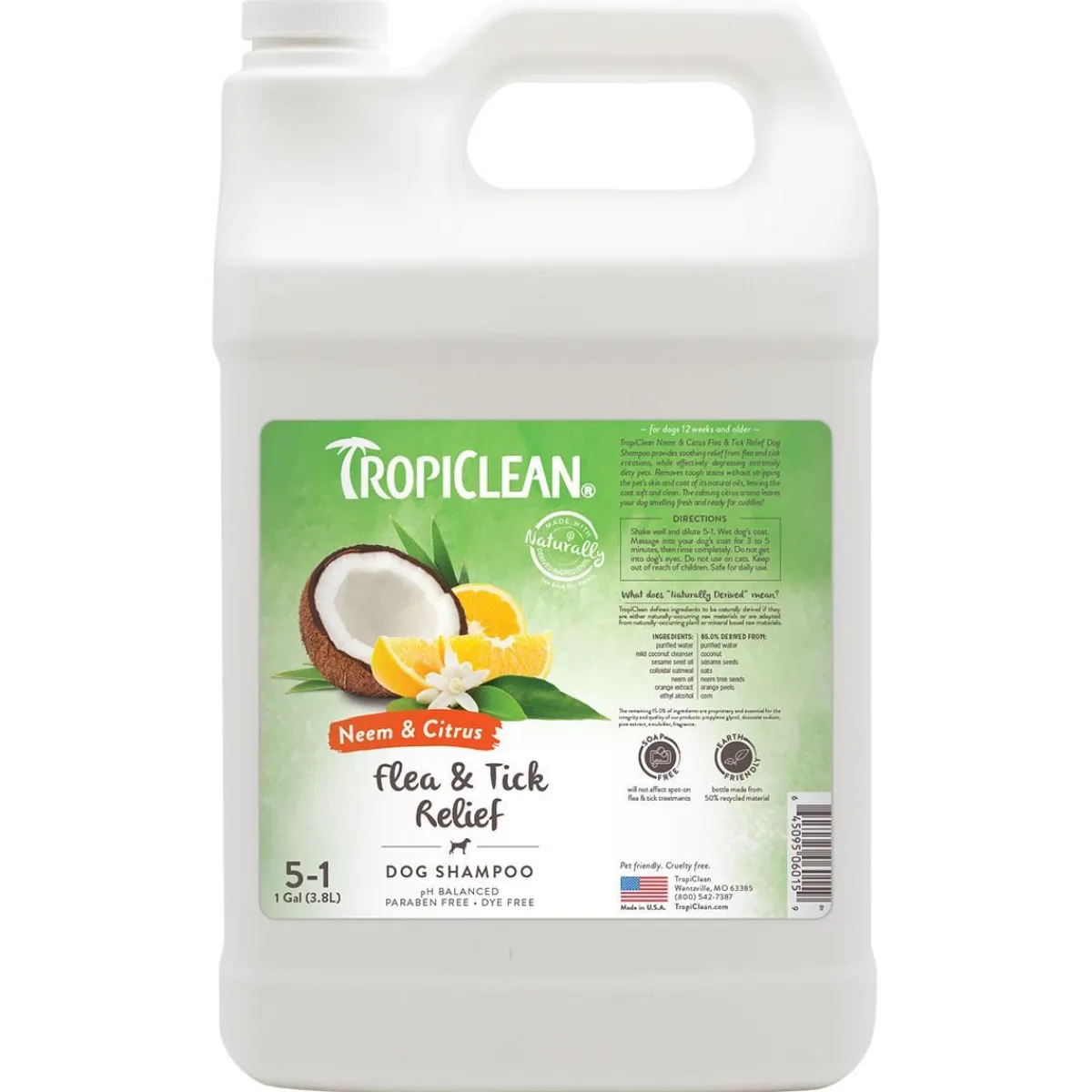 Ryan's Pet Supplies Tropiclean Flea & Tick Neem & Citrus Pet Shampoo 5:1