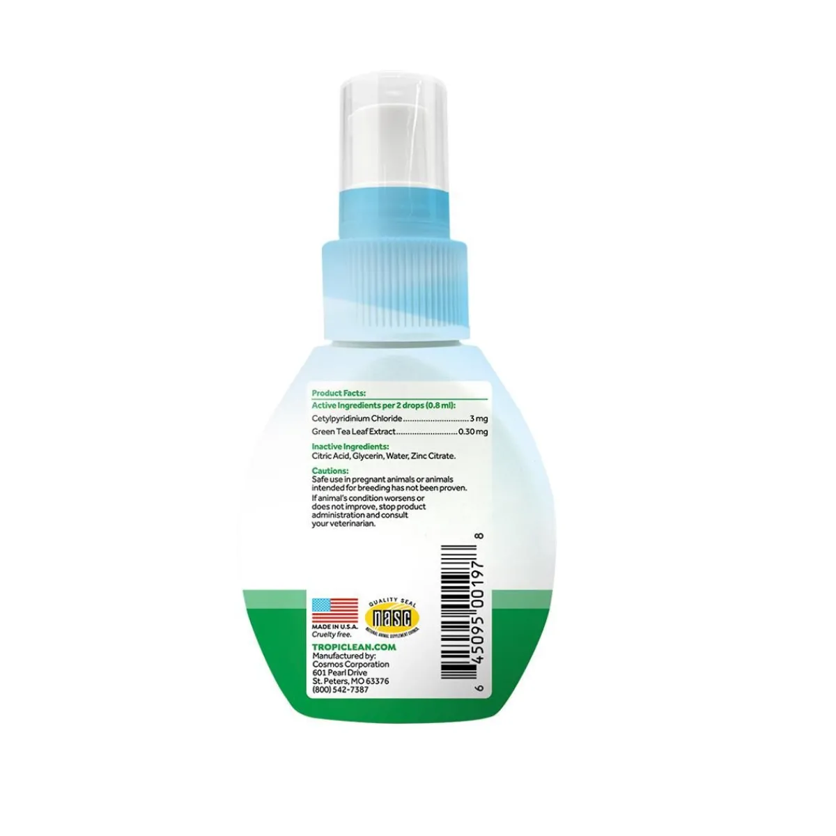Ryan's Pet Supplies Tropiclean Fresh Breath Drops Water Enhancer 2.2 oz