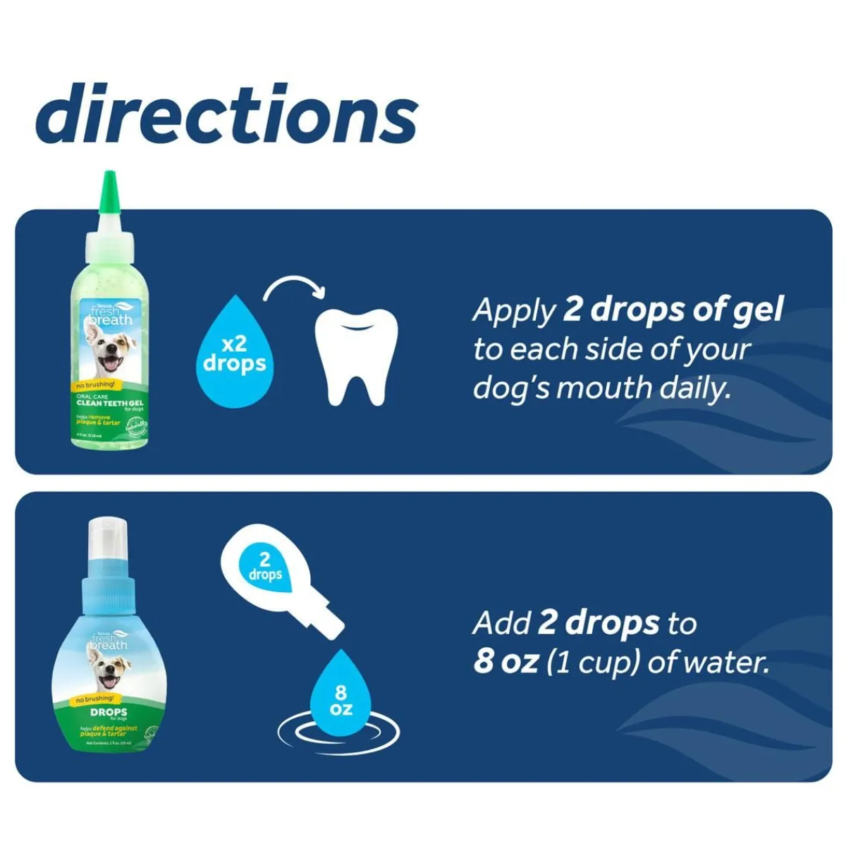 Ryan's Pet Supplies TropiClean Fresh Breath No Brushing Total Care Clean Teeth & Oral Care Gel Kit 4 oz