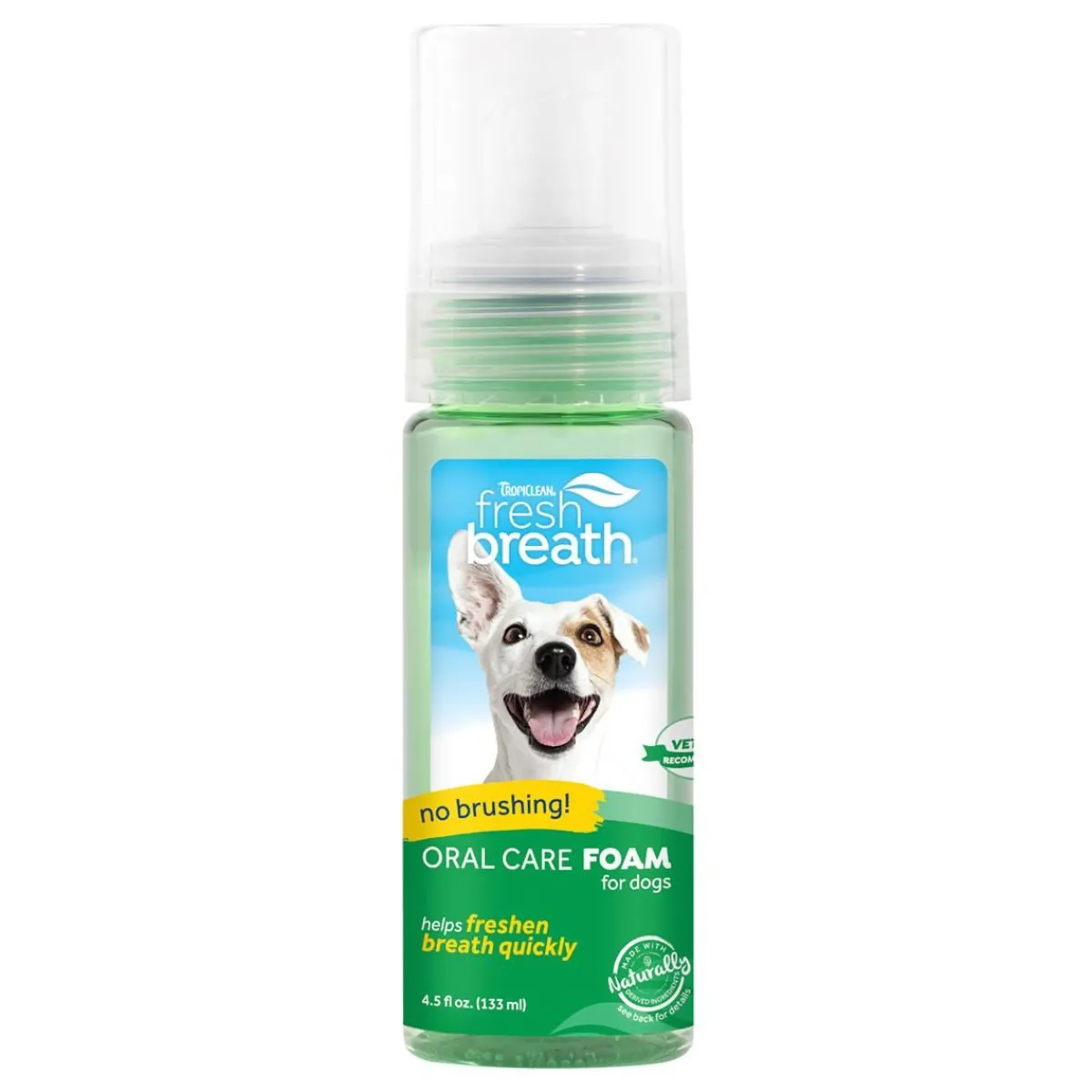 Ryan's Pet Supplies Tropiclean Fresh Breath Oral Care Fresh Mint Foam 4.5 oz
