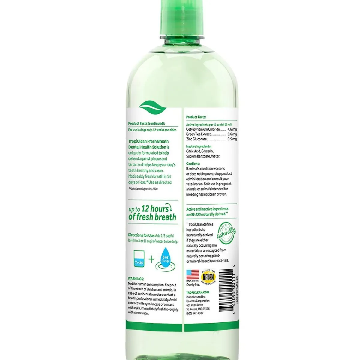 Ryan's Pet Supplies Tropiclean Fresh Breath Oral Care Water Additive 33.8 oz