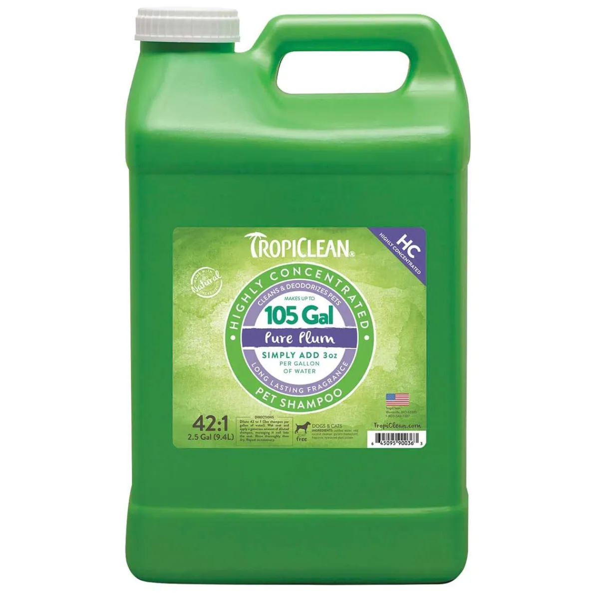 Ryan's Pet Supplies Tropiclean High Concentrate Pure Plum Shampoo 42:1