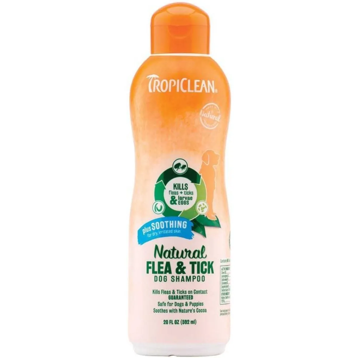 Ryan's Pet Supplies Tropiclean Natural Flea & Tick Shampoo Plus Soothing 20 oz