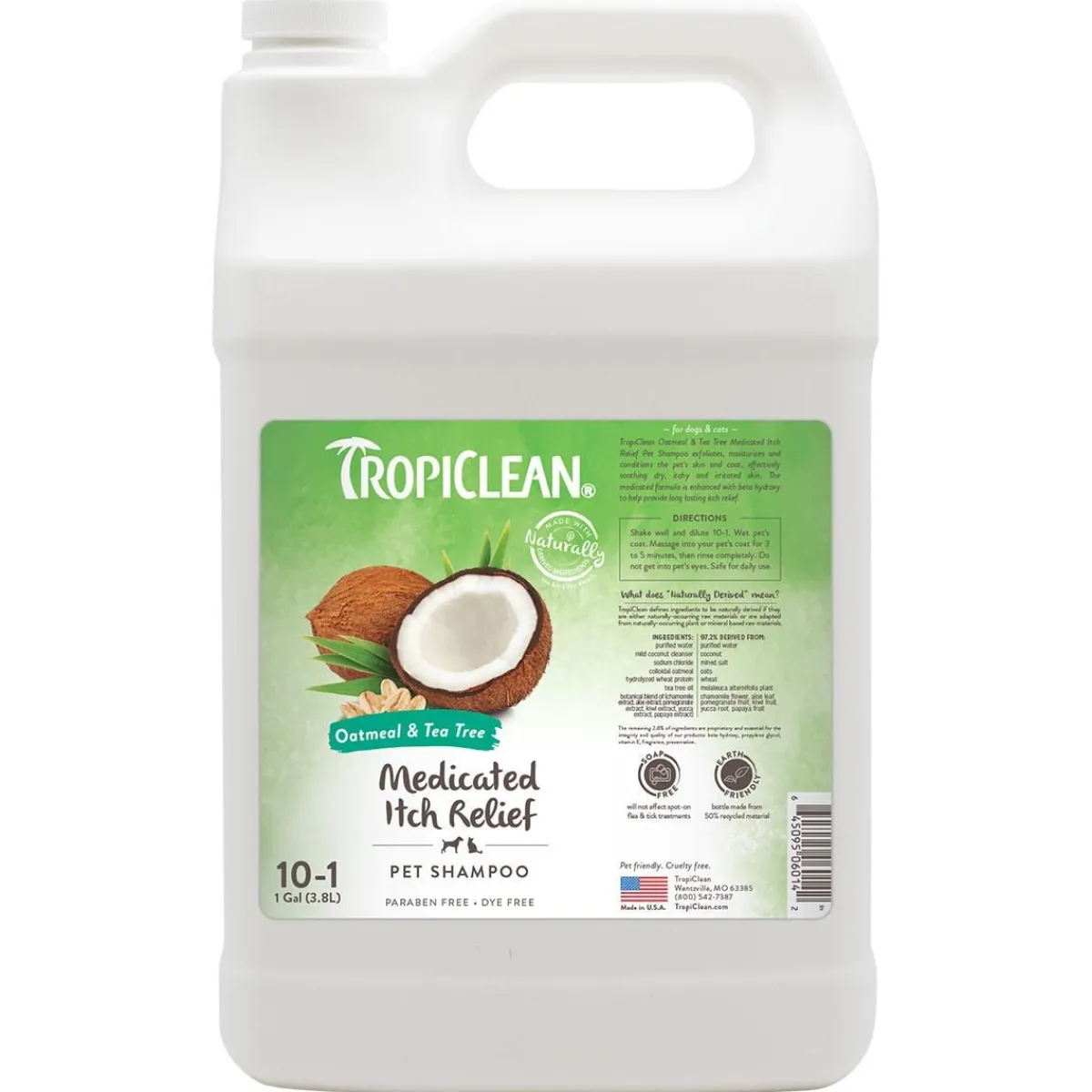 Ryan's Pet Supplies Tropiclean Oatmeal & Tea Tree Medicated Shampoo  5:1