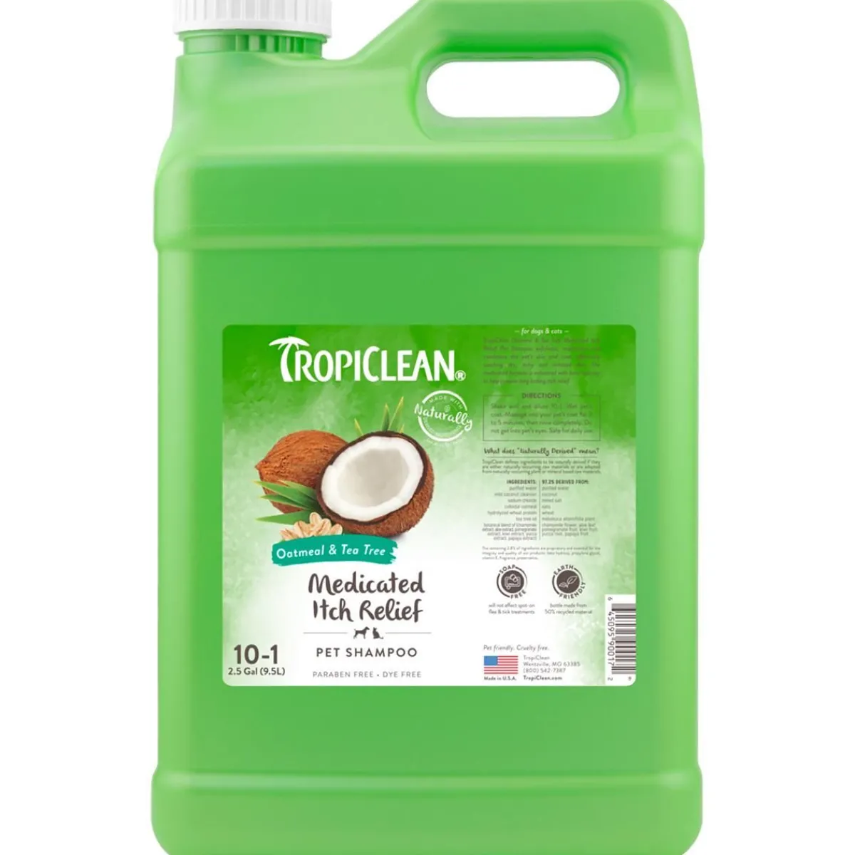 Ryan's Pet Supplies Tropiclean Oatmeal & Tea Tree Medicated Shampoo  5:1