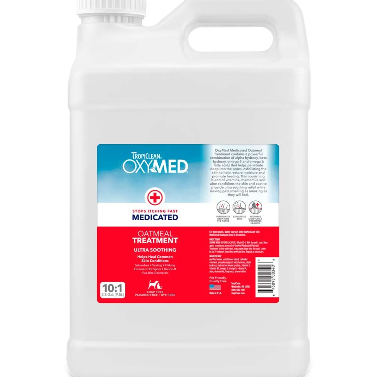 Ryan's Pet Supplies Tropiclean OxyMed Medicated Oatmeal Treatment 10:1