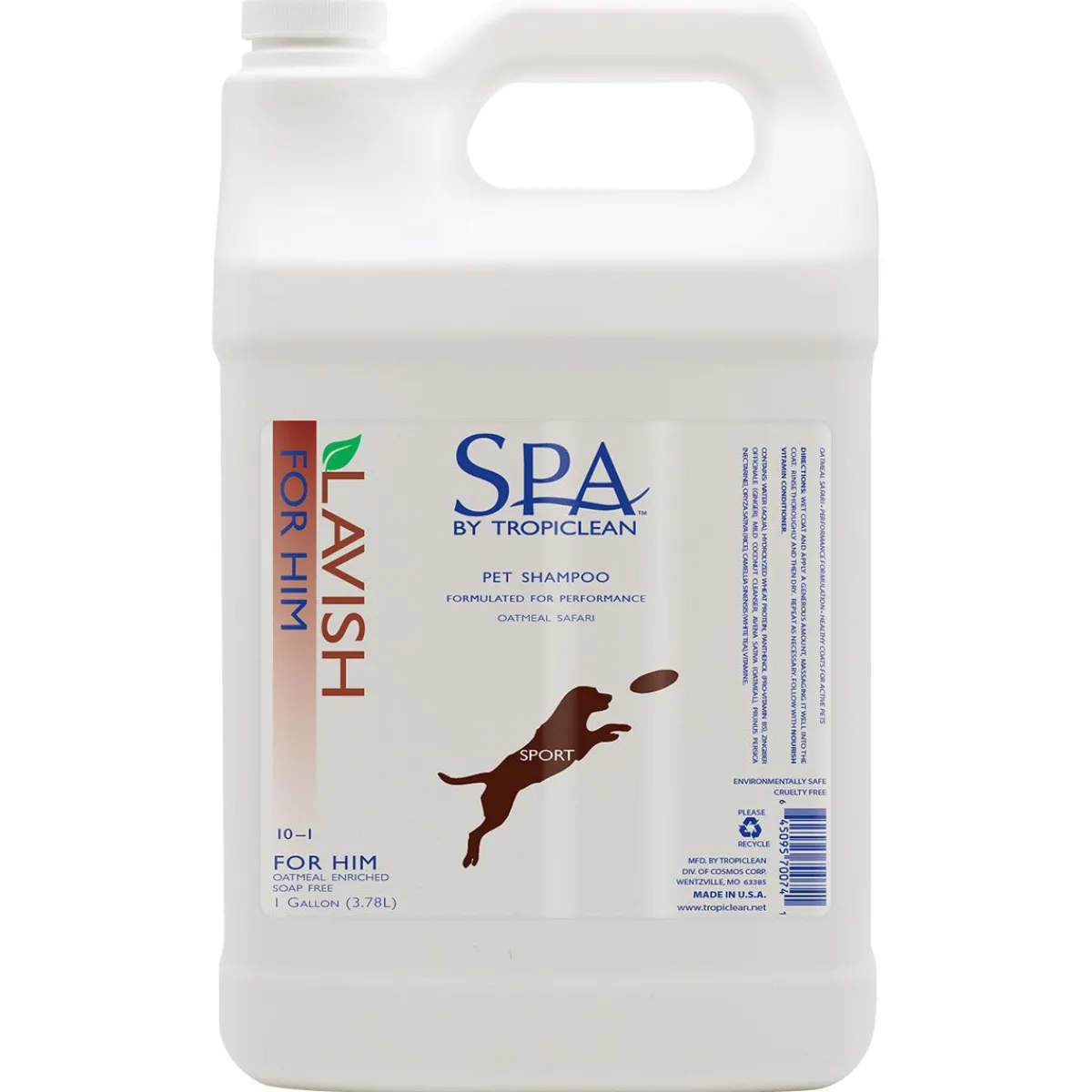 Ryan's Pet Supplies Tropiclean Spa For Him Pet Shampoo 10:1