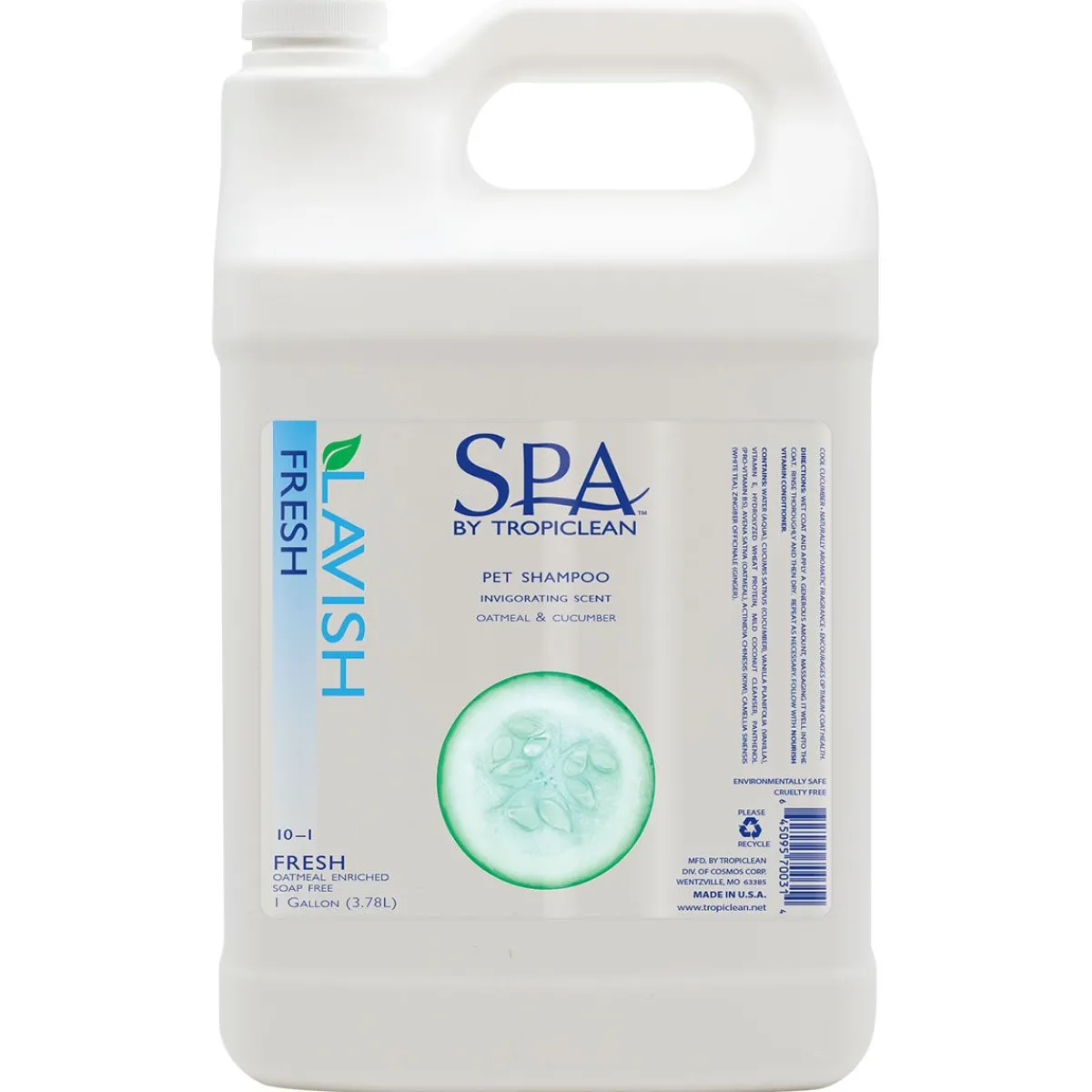 Ryan's Pet Supplies Tropiclean Spa Fresh Bath Pet Shampoo 10:1