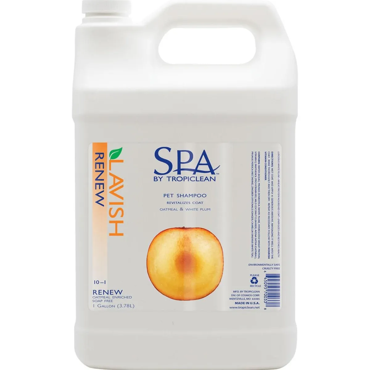 Ryan's Pet Supplies Tropiclean Spa Renew Pet Shampoo 10:1