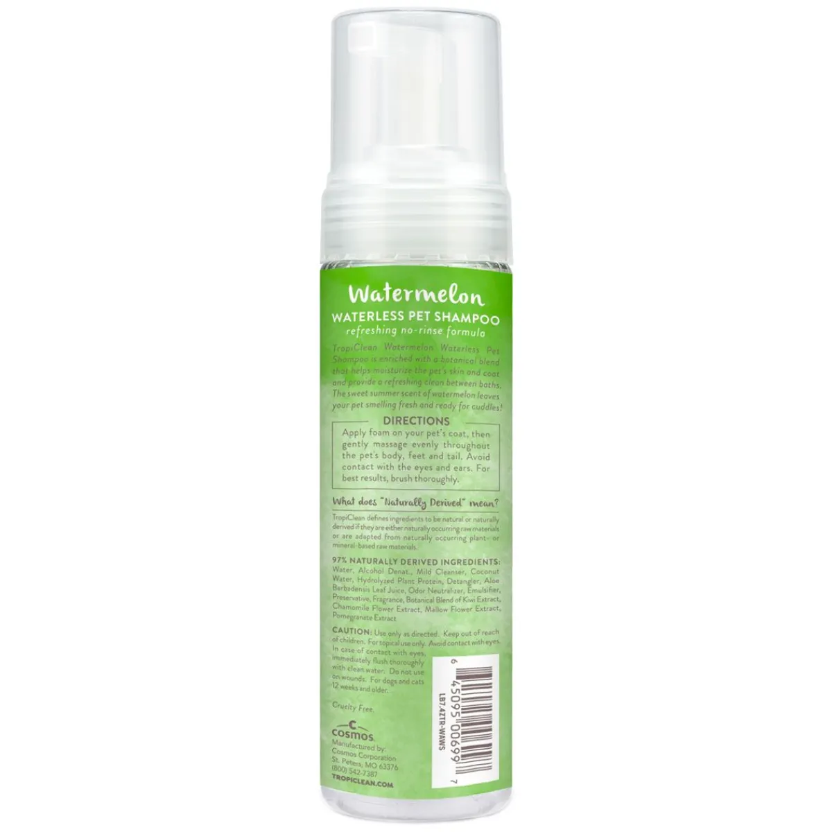 Ryan's Pet Supplies TropiClean Watermelon Waterless Shampoo - 7.4 oz