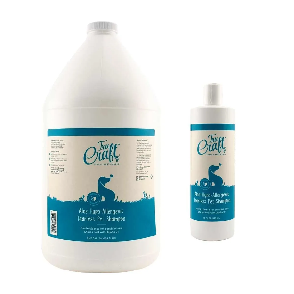Ryan's Pet Supplies TruCraft Aloe Hypo-Allergenic Nourishing Pet Shampoo 24:1