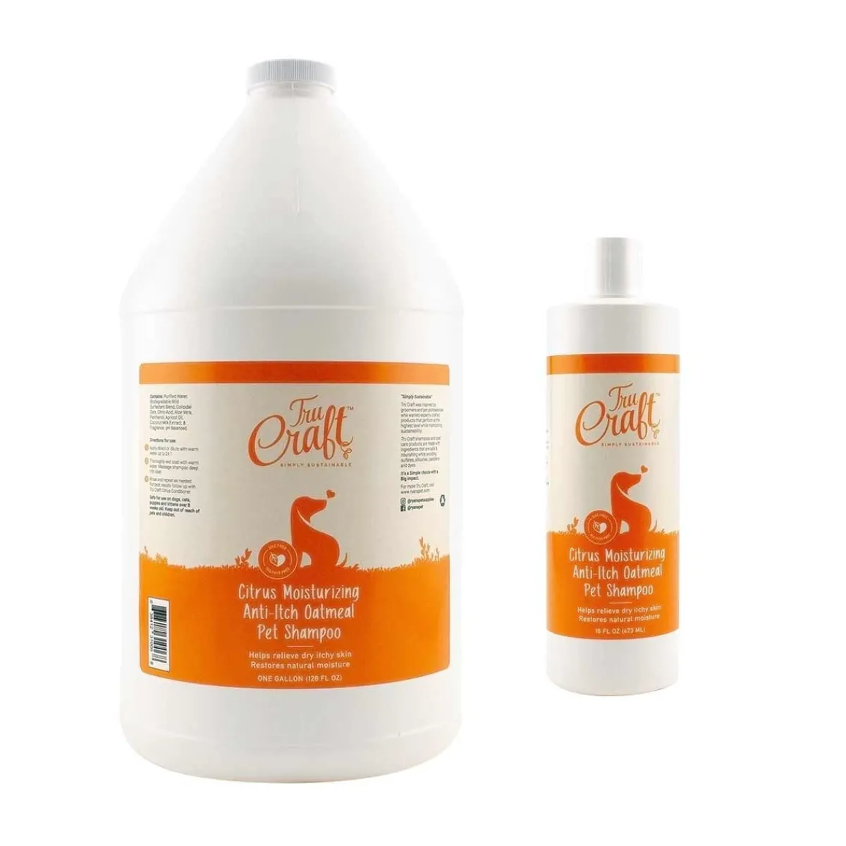 Ryan's Pet Supplies TruCraft Citrus Anti-Itch Oatmeal Pet Shampoo 24:1