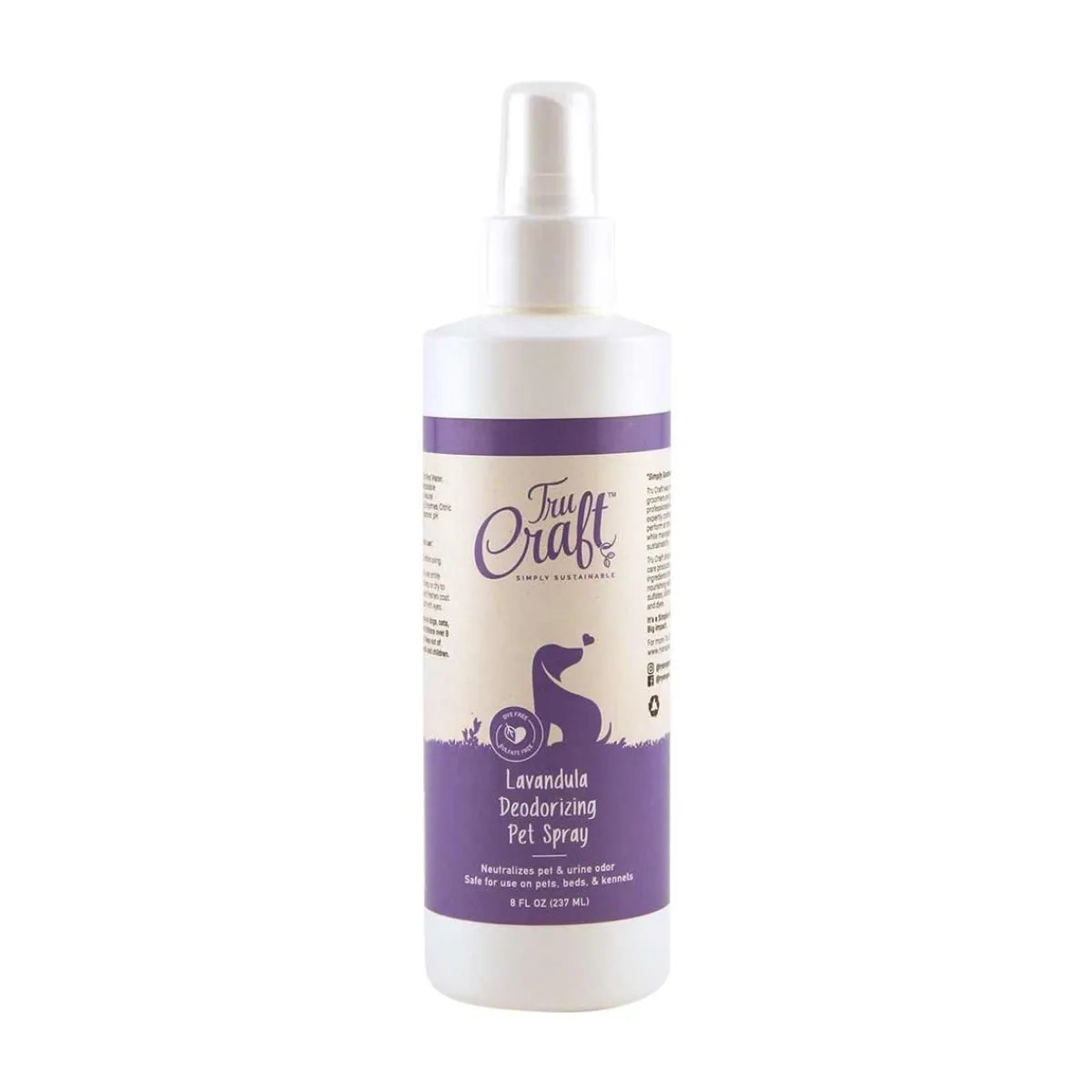 Ryan's Pet Supplies TruCraft Lavandula Deodorizing Pet Spray 8 oz