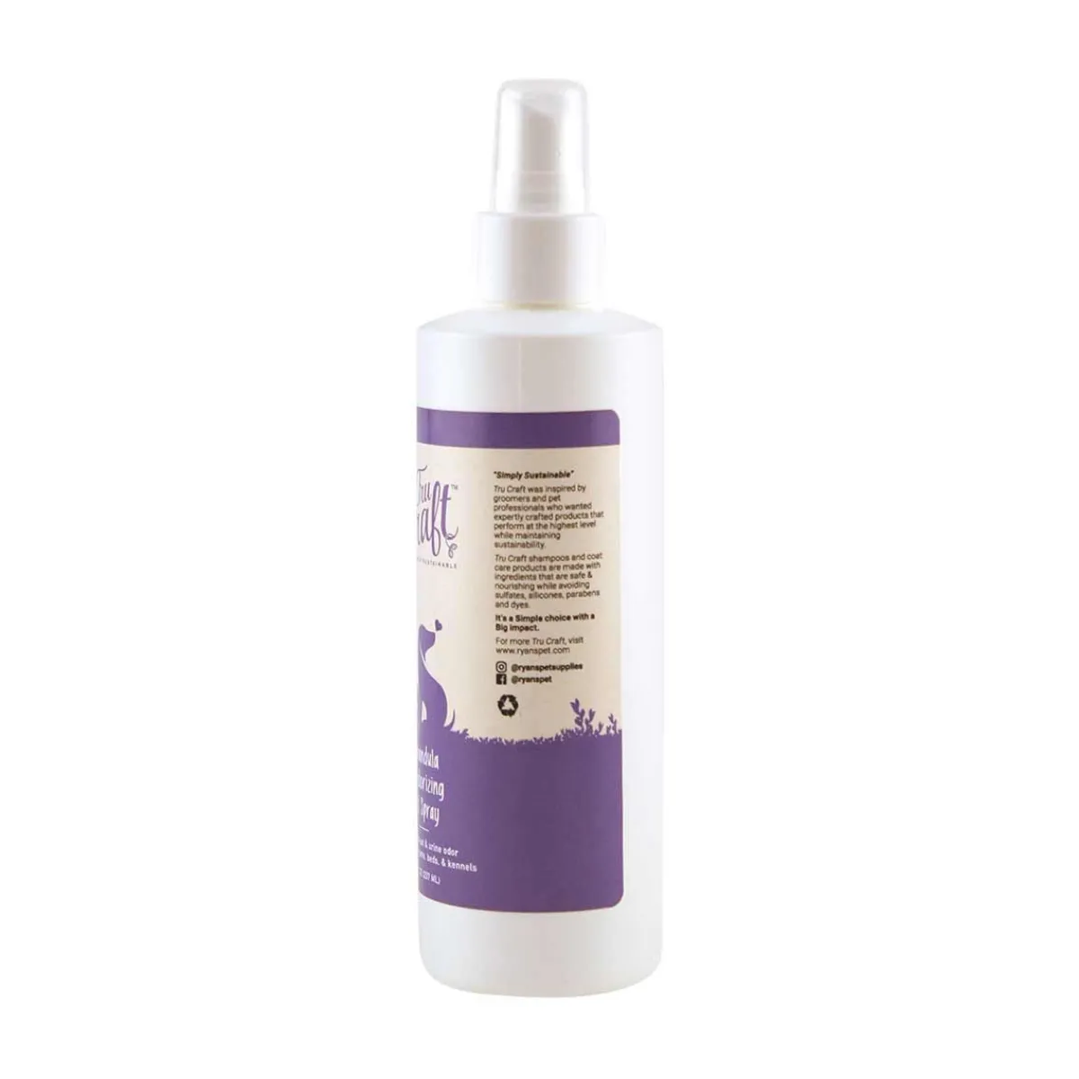 Ryan's Pet Supplies TruCraft Lavandula Deodorizing Pet Spray 8 oz
