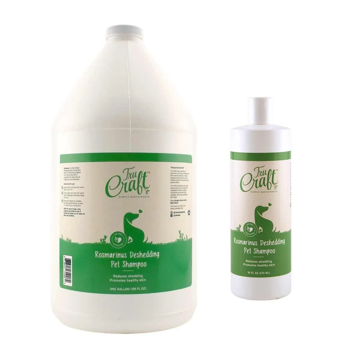 Ryan's Pet Supplies TruCraft Rosmarinus Deshedding Pet Shampoo 16:1