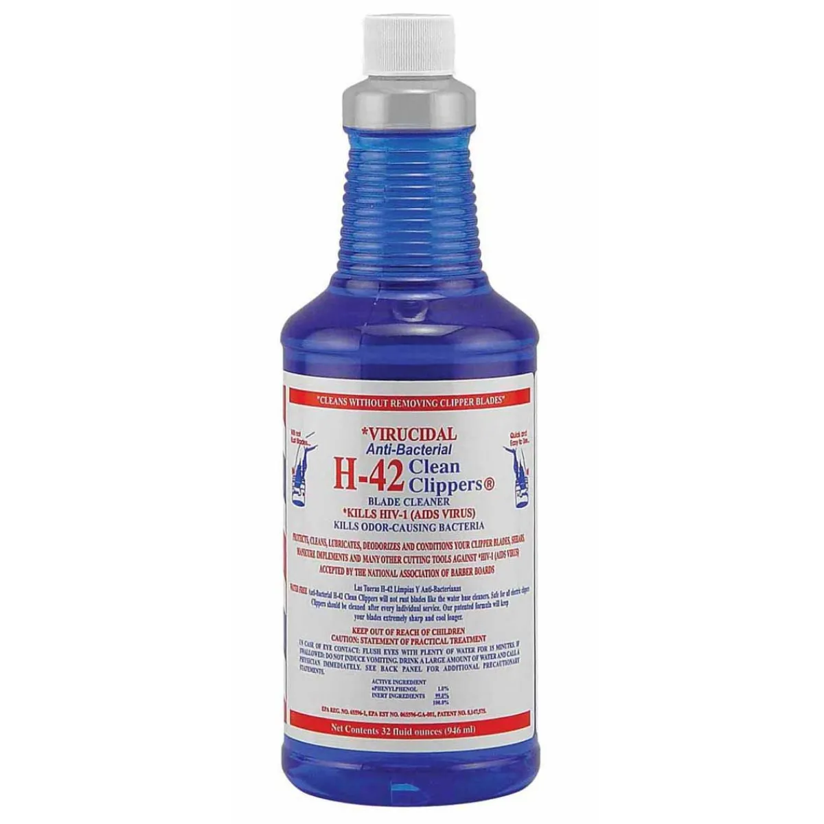 Ryan's Pet Supplies Virucidal Anti-Bacterial H-42 Blade Cleaner - 64oz