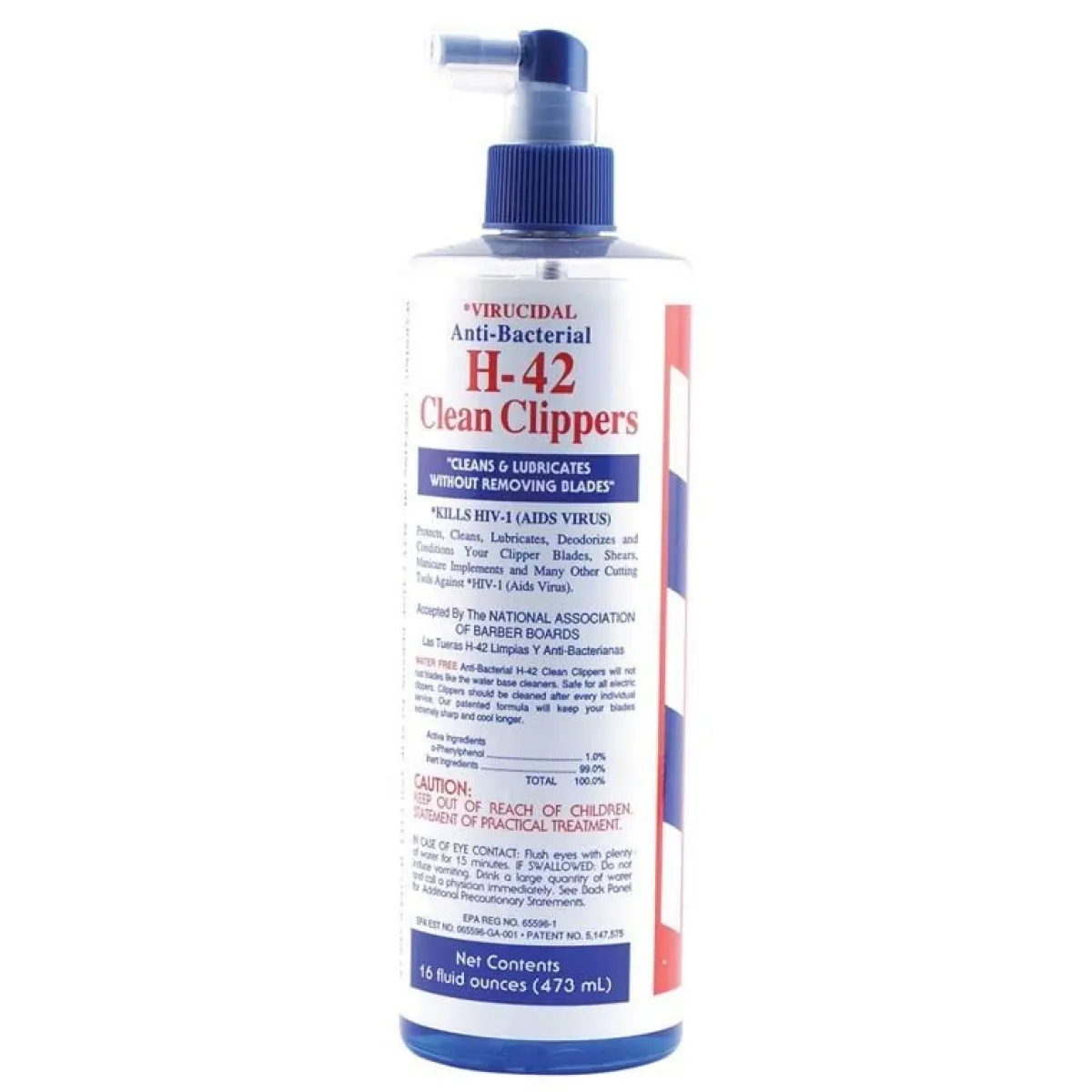 Ryan's Pet Supplies Virucidal Anti-Bacterial H-42 Clean Clippers Spray - 16oz