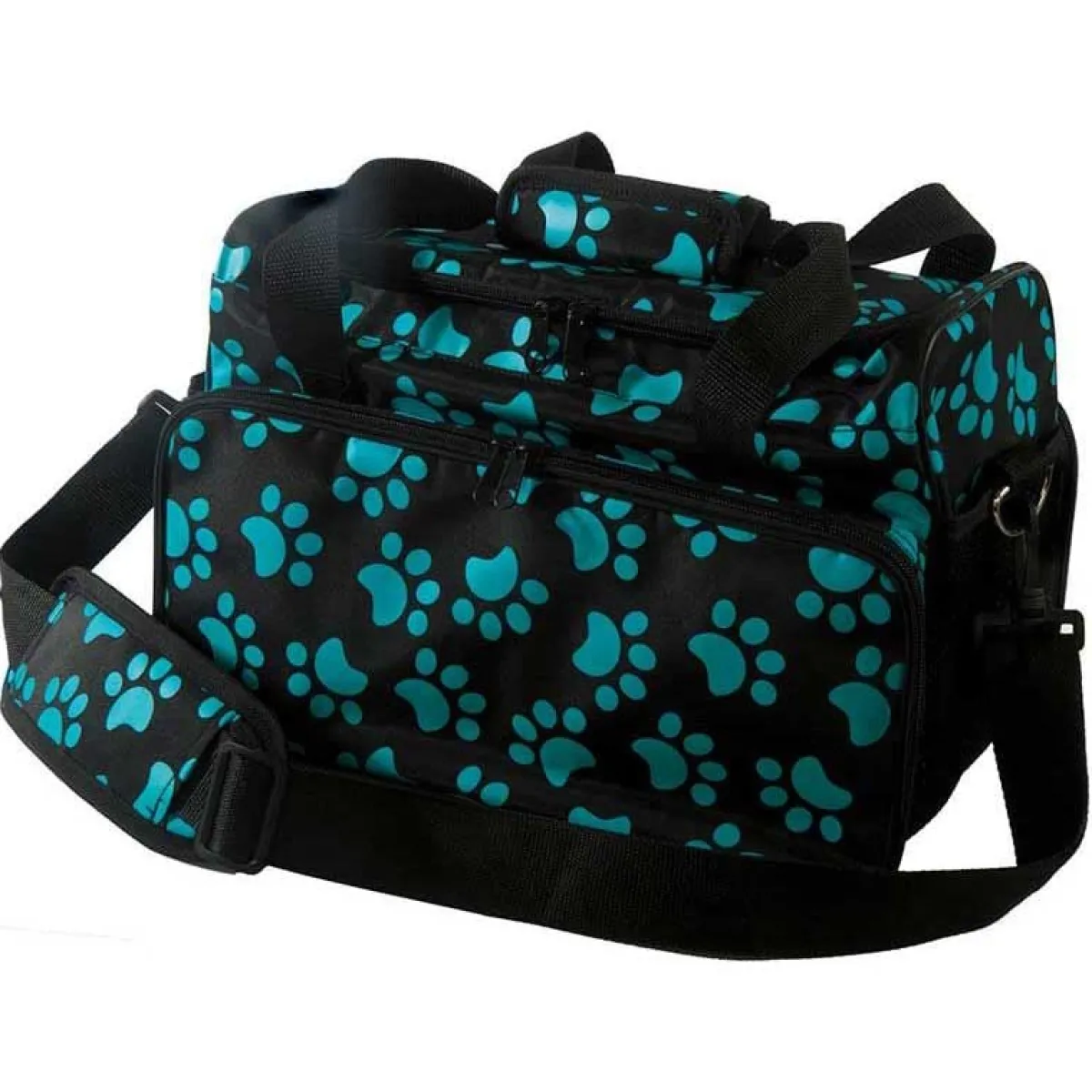 Ryan's Pet Supplies Wahl Travel Paw Print Bag Turquoise
