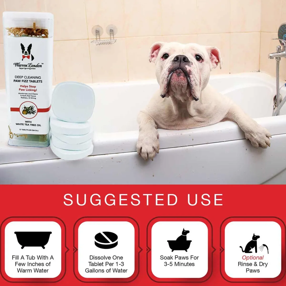 warren_london_deep_cleaning_paw_fizz_4.webp Ryan's Pet Supplies Warren London Deep Cleaning Paw Fizz
