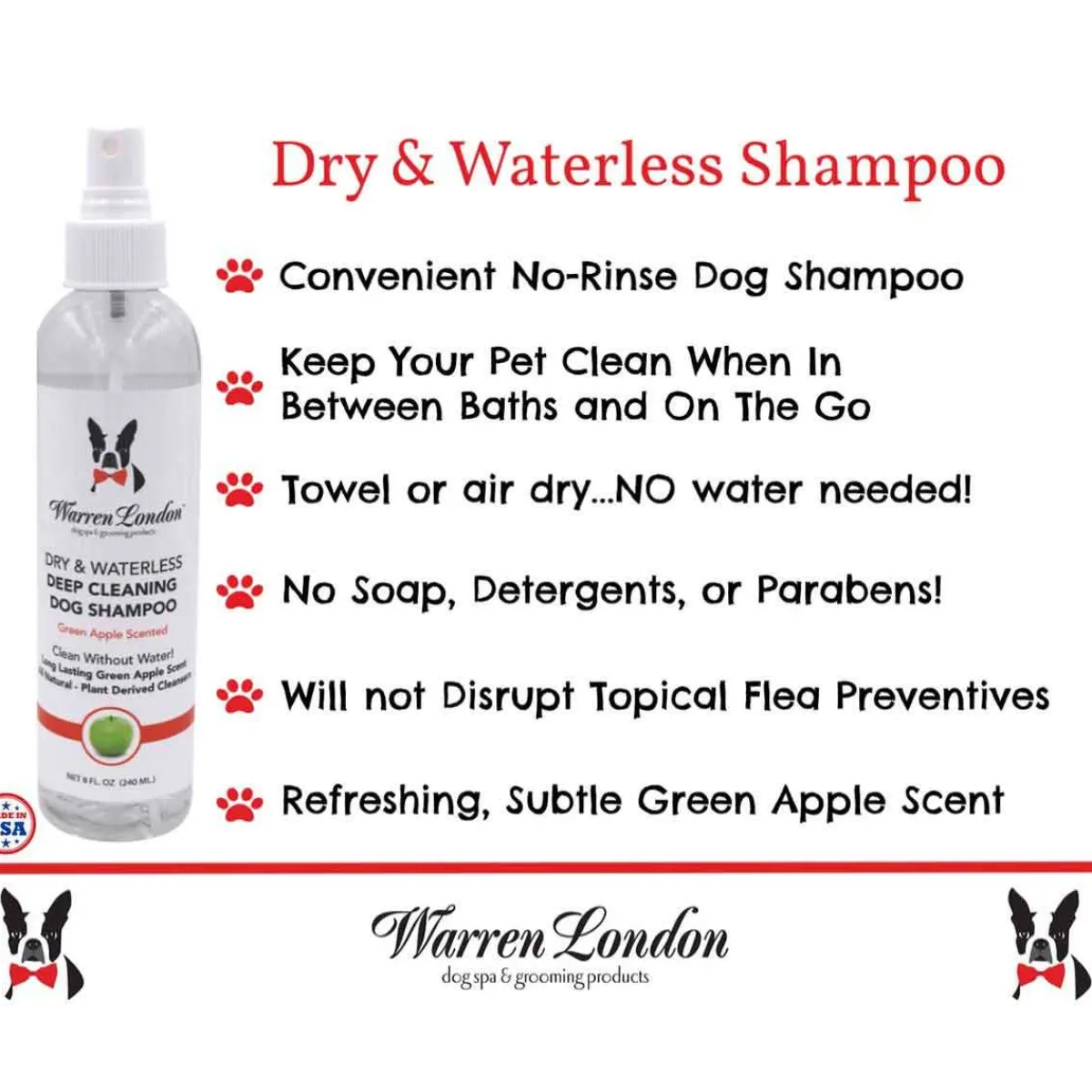 Ryan's Pet Supplies Warren London Dry & Waterless Shampoo 8 oz