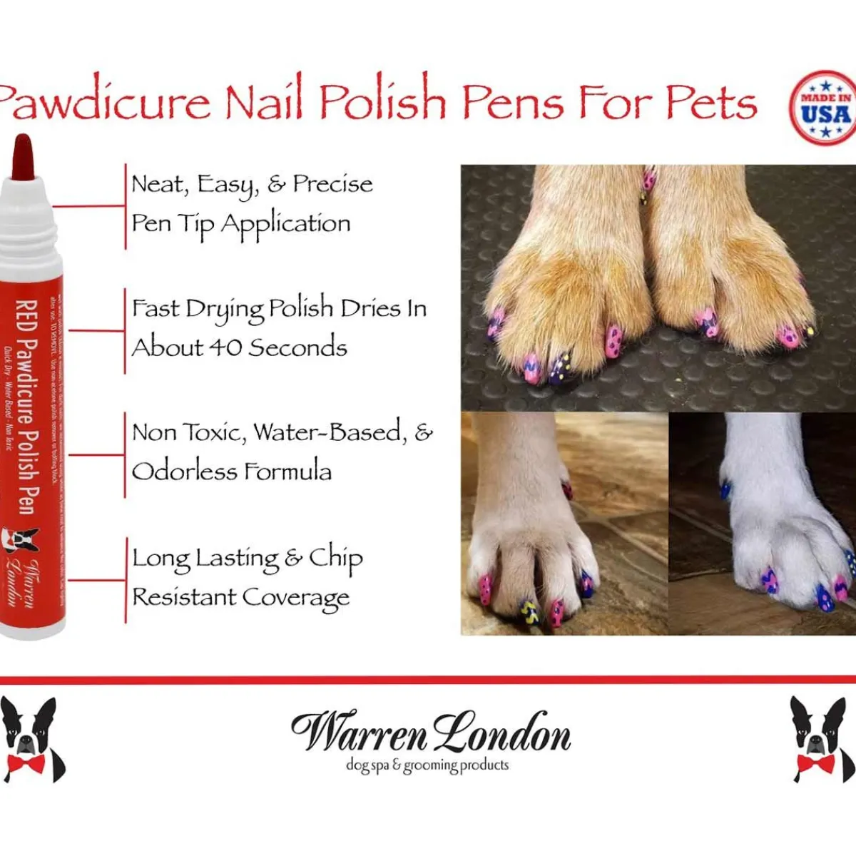 Ryan's Pet Supplies Warren London Pawdicure Polish Pens All 13 Colors