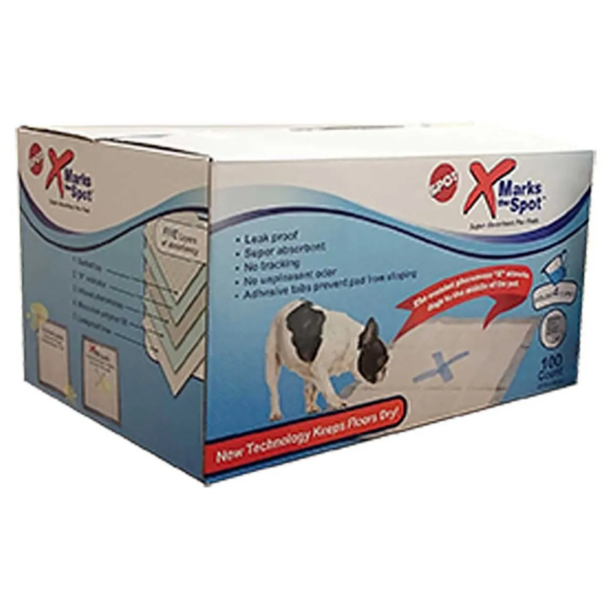 Ryan's Pet Supplies X Marks The Spot Super Absorbent Pee Pads 100 Count Box