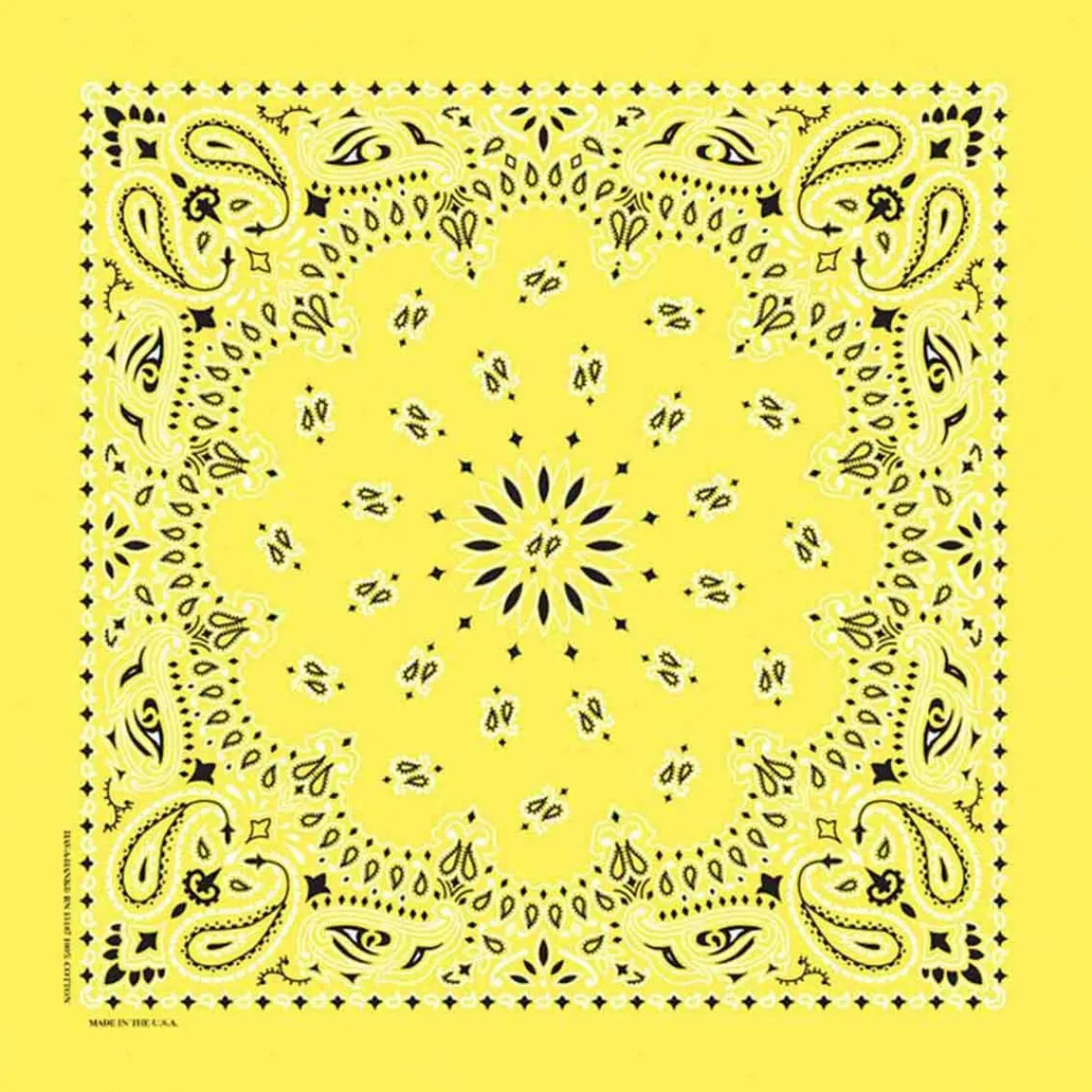 Ryan's Pet Supplies Yellow Paisley Pet Bandana